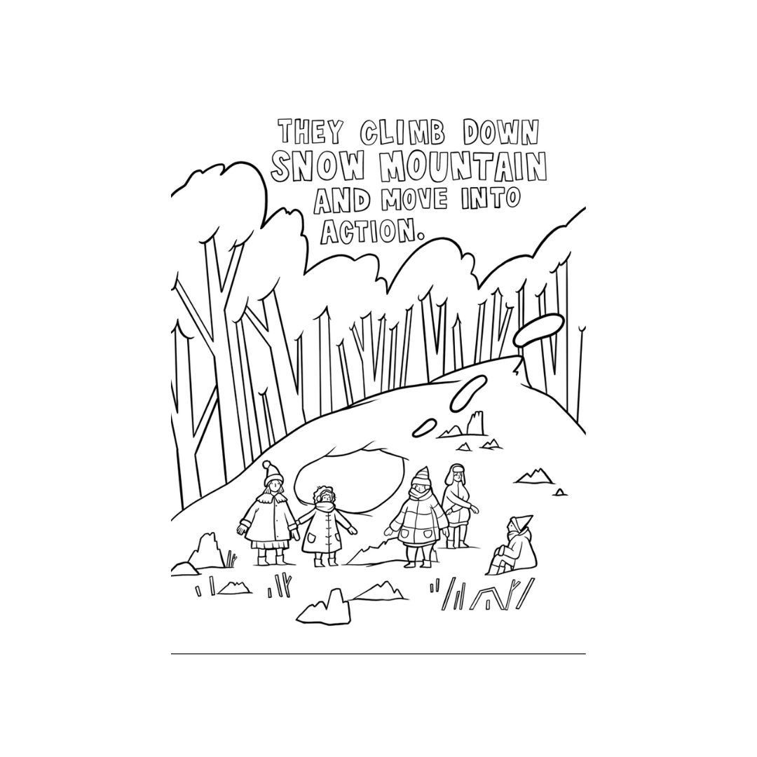 The Mitten Thief Coloring Book