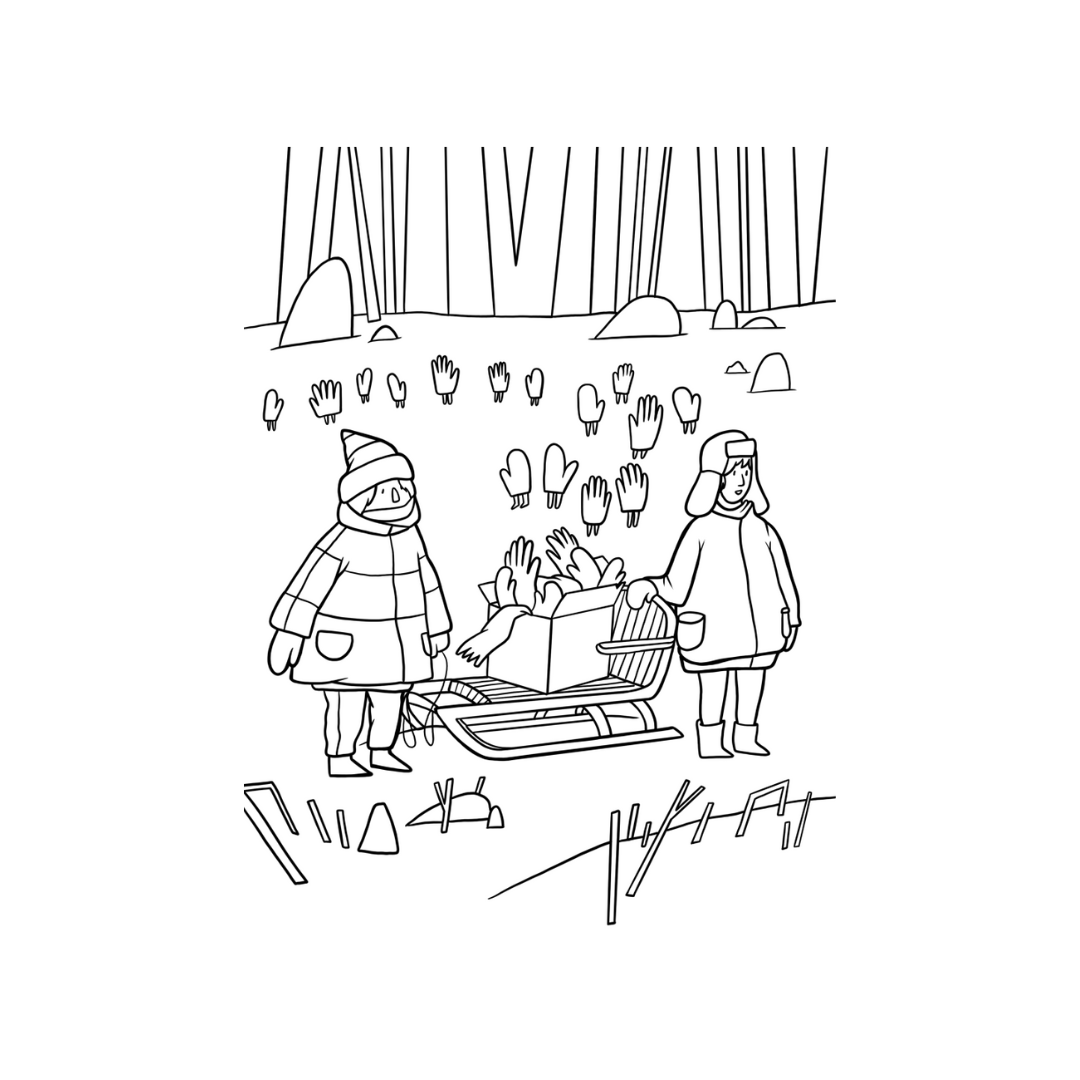The Mitten Thief Coloring Book